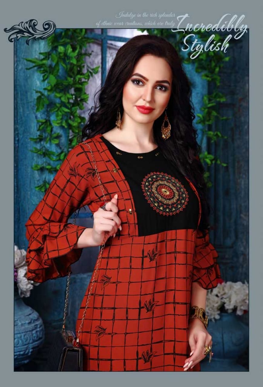 Pari Mishti 2 Heavy Rayon Casual Wear Printed Kurti